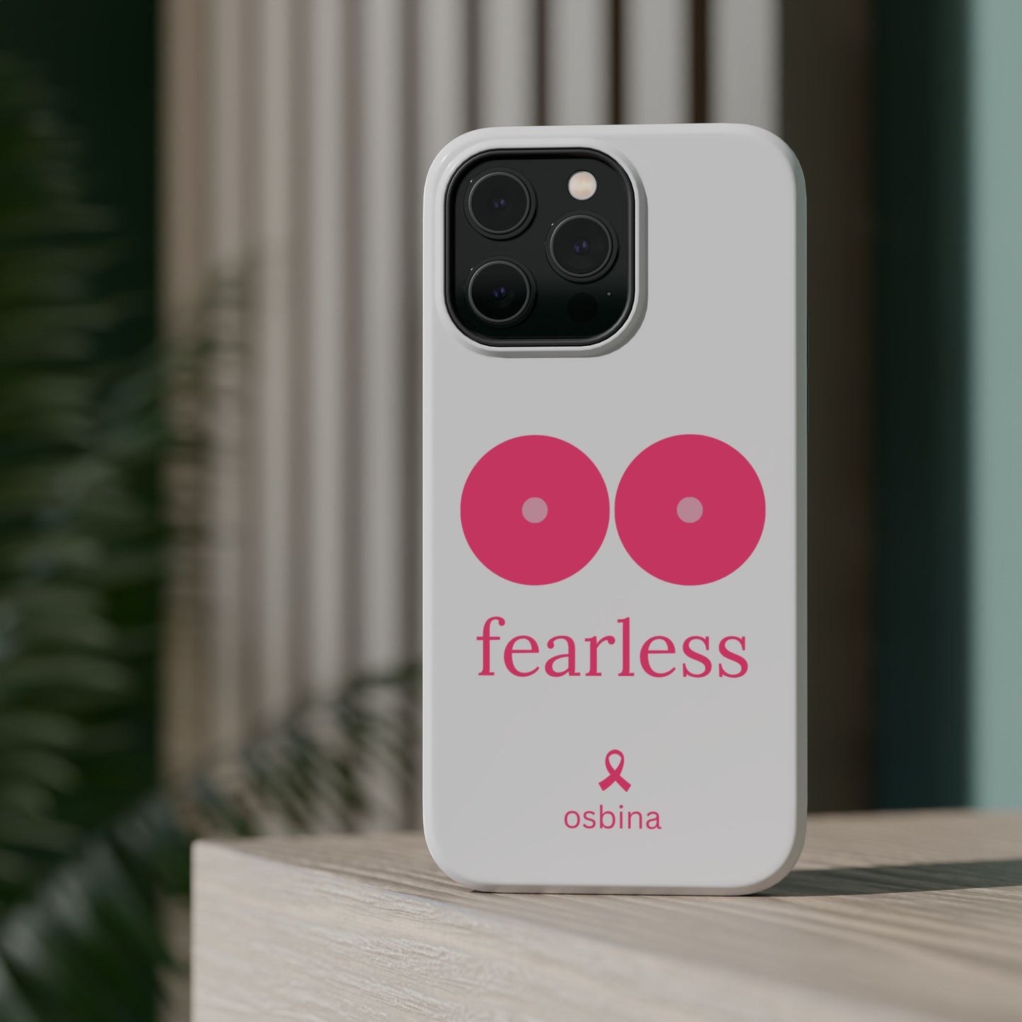 osbina |  MagSafe compatible for iPhone | Limited Edition The Fearless Tatas Case in Light Pink + Soft Pink + Hot Pink | The Pink October Collection | Inspired By