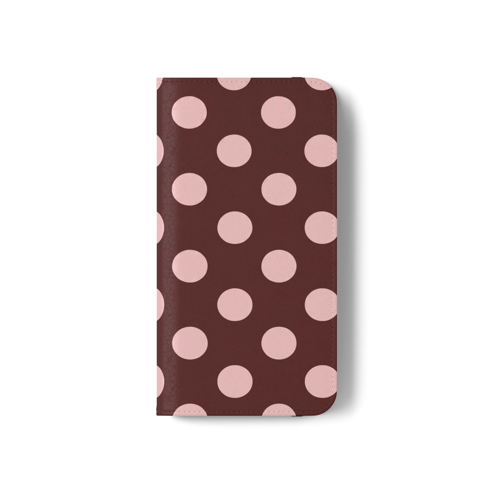 osbina | Wallet Flip Case for iPhone & Samsung | Oxblood Dot