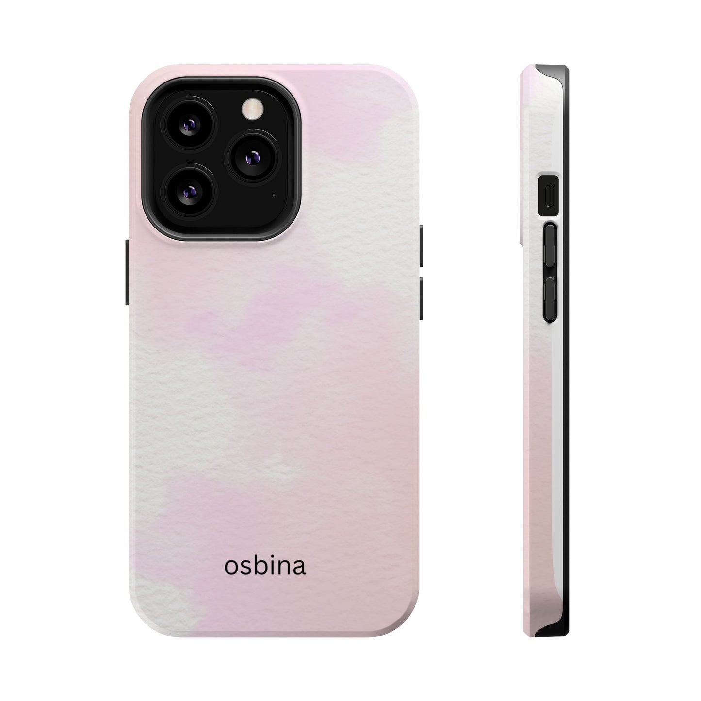 osbina | MagSafe compatible for iPhone | Pink Cotton Cloud Phone Case | Modern Muse Collection