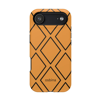 osbina | MagSafe Compatible for iPhone | Diamonds Are Your Phone’s Best Friend — The Orange + Black Diamond Case | The Season Collective