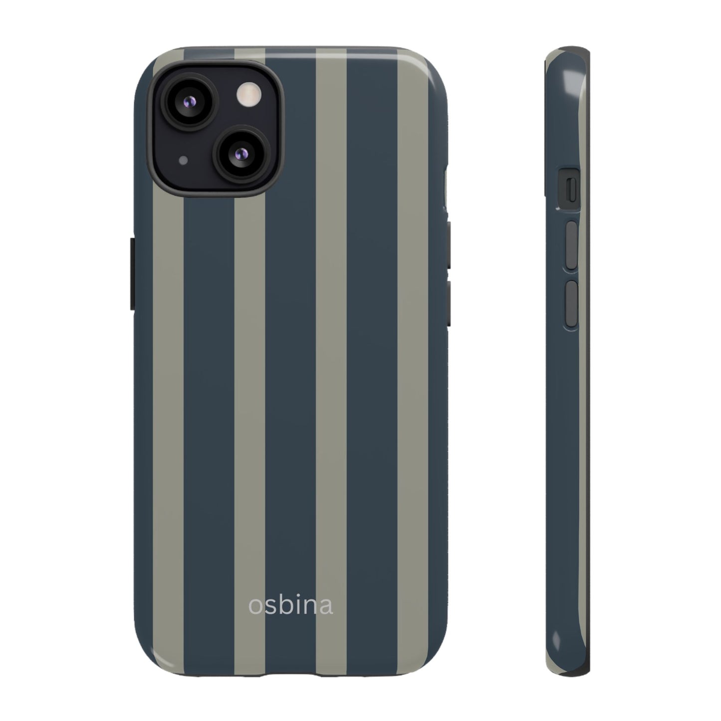 osbina | Grayhaven Navy & Gray Sophisticated Phone Case | Modern Muse Collection