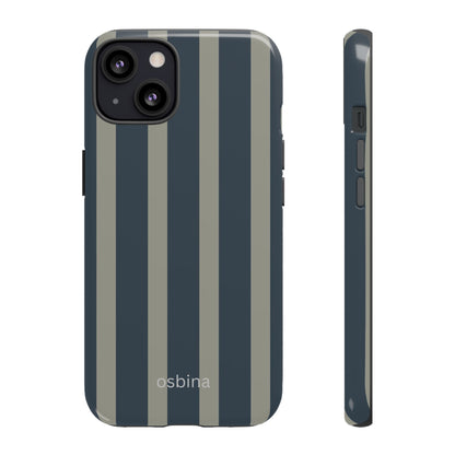 osbina | Grayhaven Navy & Gray Sophisticated Phone Case | Modern Muse Collection
