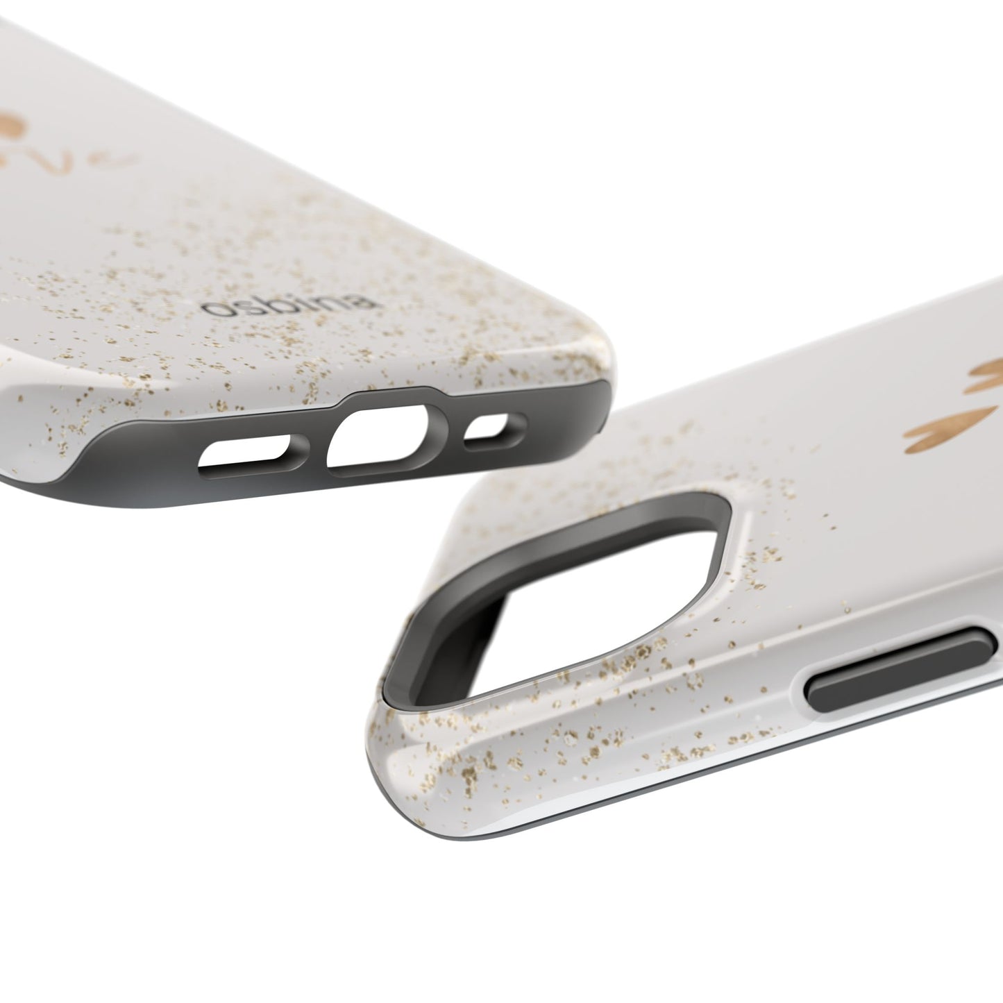 osbina | MagSafe compatible for iPhone | Golden Amour Phone Case | Modern Muse Collection