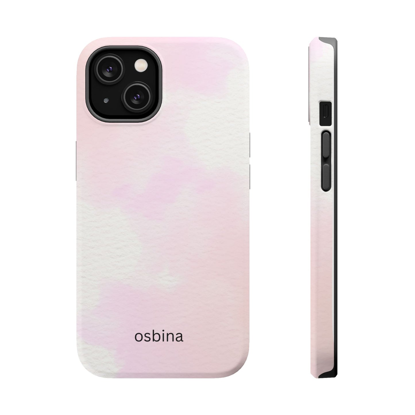 osbina | MagSafe compatible for iPhone | Pink Cotton Cloud Phone Case | Modern Muse Collection