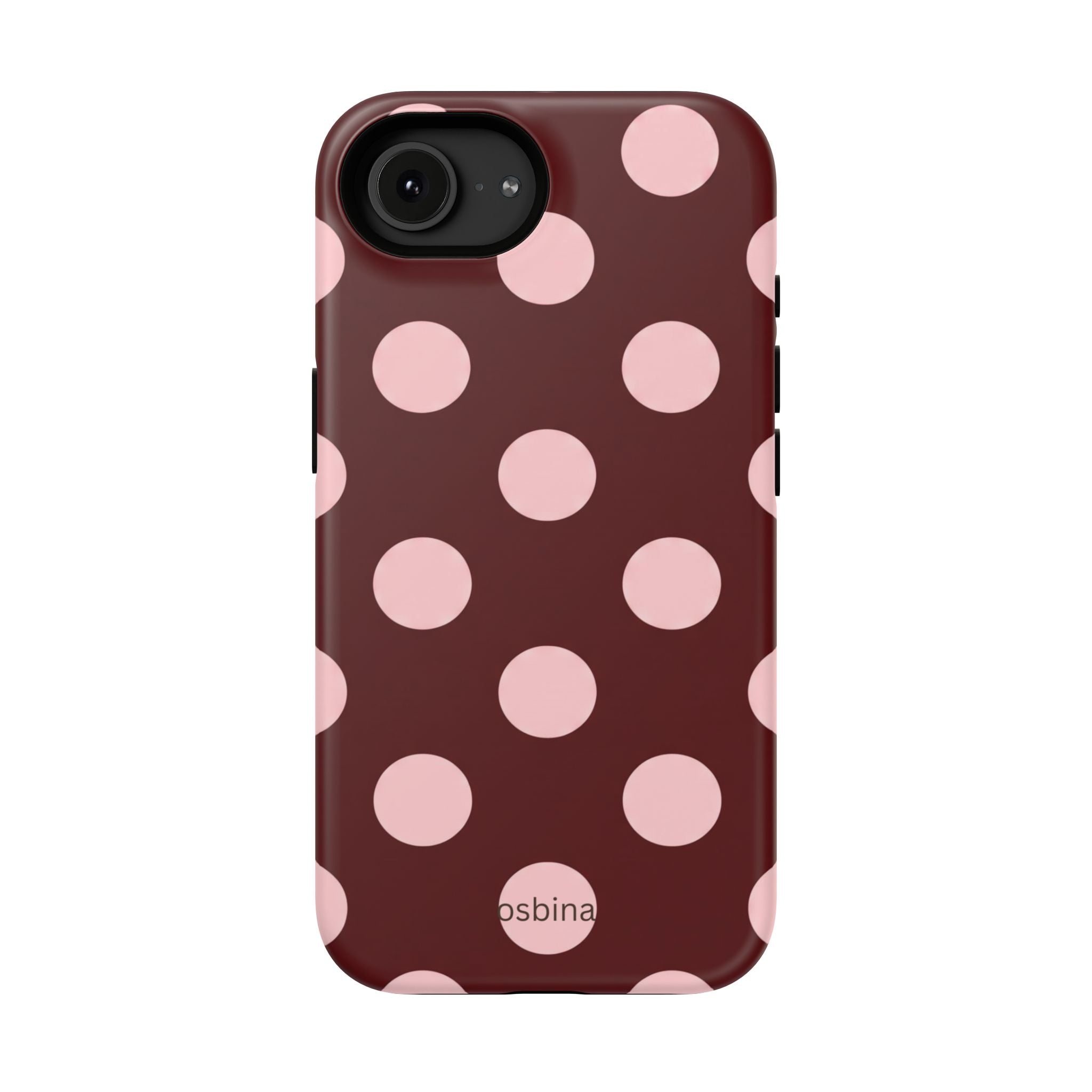 osbina | Oxblood Dot Designer Case
