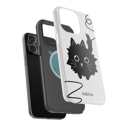 osbina | MagSafe compatible for iPhone | Midnight Couture Cat Phone Case | Season Collective Collection