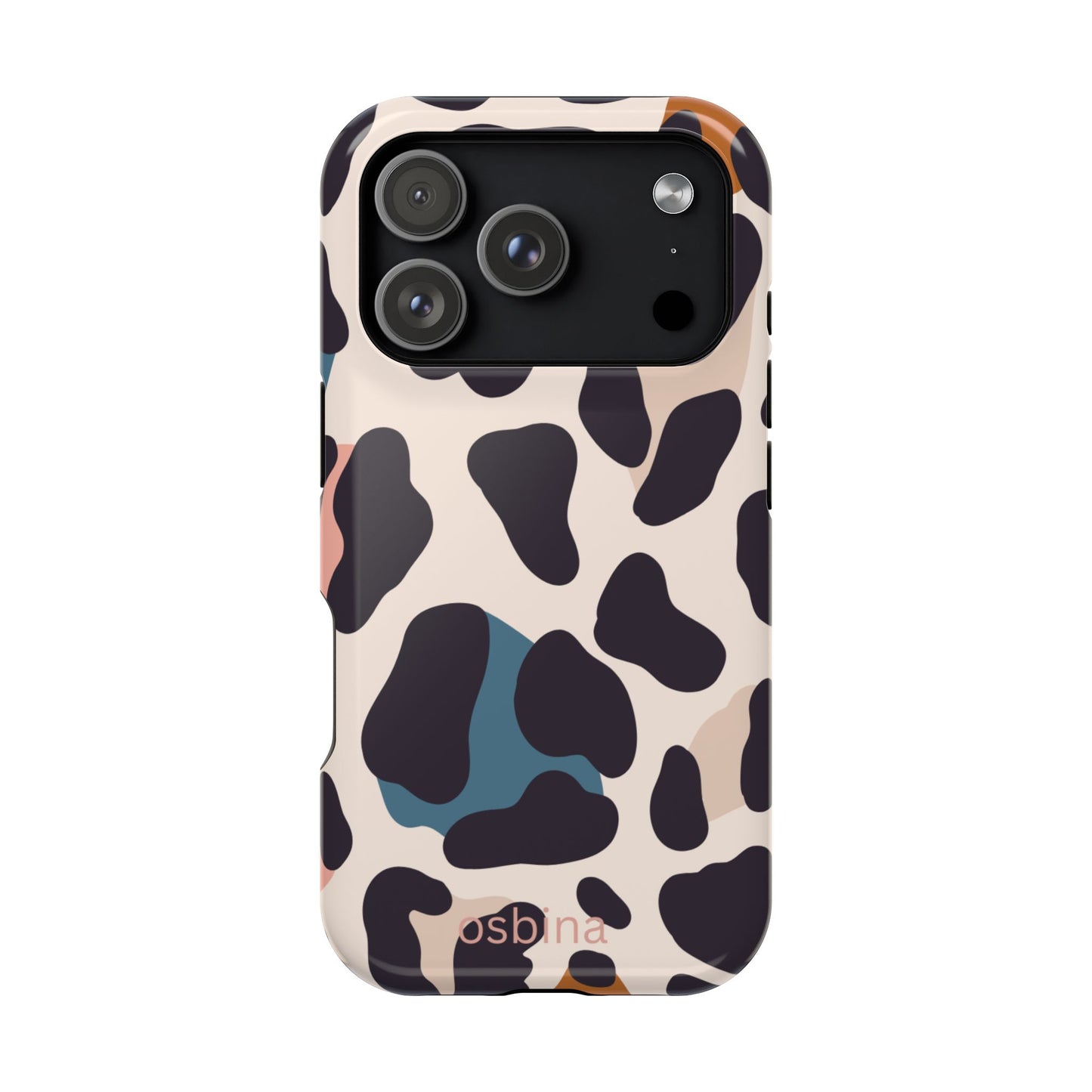 osbina | MagSafe compatible for iPhone | Leopard Luxe Color Pop Leopard Print Phone Case | Modern Muse Collection