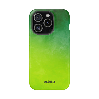osbina | MagSafe compatible for iPhone | The Verde Glow Phone Case | Color Edit Collection