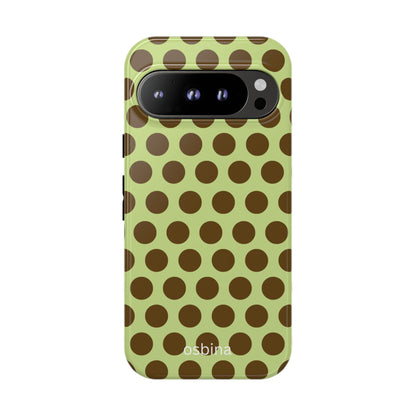 osbina | Chartreuse Cocoa Dots Designer Case
