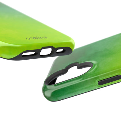 osbina | MagSafe compatible for iPhone | The Verde Glow Phone Case | Color Edit Collection