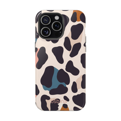 osbina | MagSafe compatible for iPhone | Leopard Luxe Color Pop Leopard Print Phone Case | Modern Muse Collection
