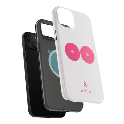 osbina |  MagSafe compatible for iPhone | Limited Edition The Check Your Tatas Case in Light Pink + Soft Pink + Hot Pink | The Pink October Collection | Inspired By