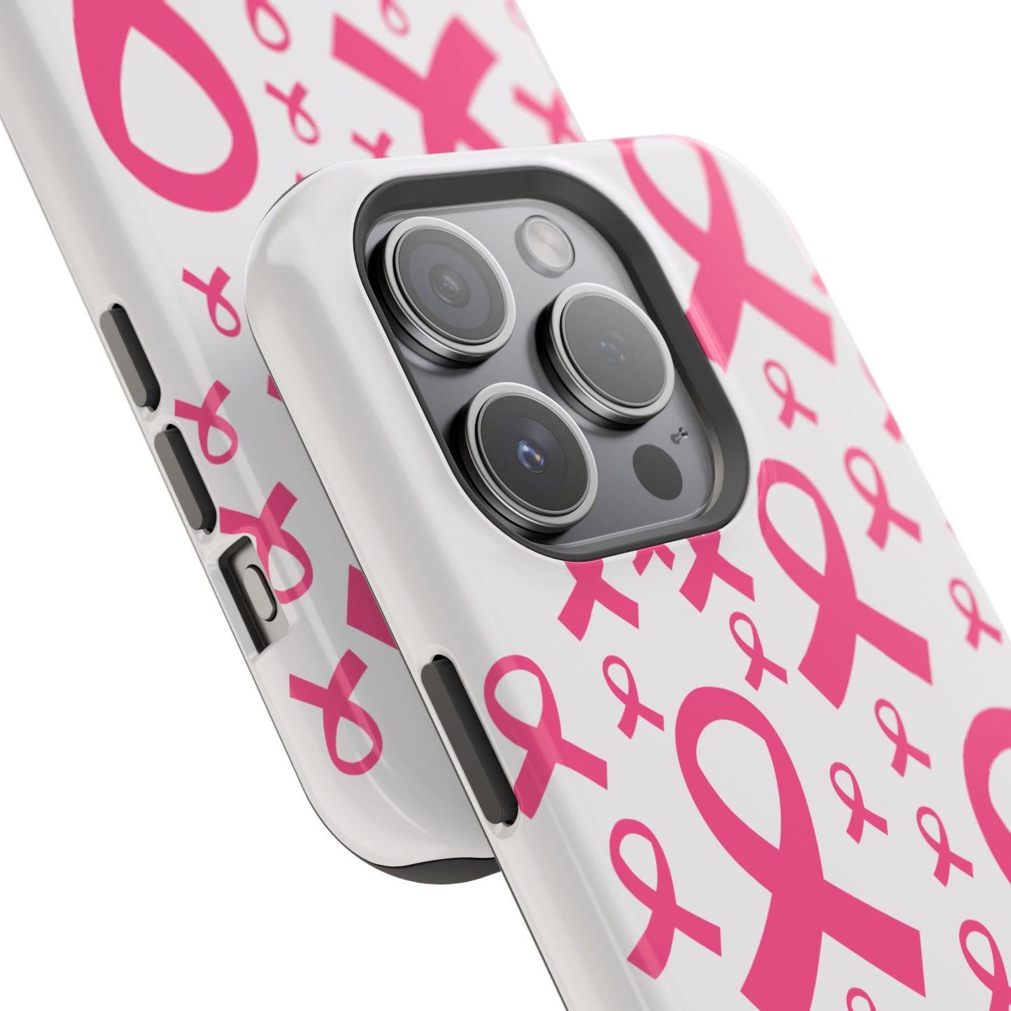 osbina |  MagSafe compatible for iPhone | Limited Edition Strength in Ribbons Case in Light Pink + Soft Pink + Hot Pink | The Pink October Collection | Inspired By