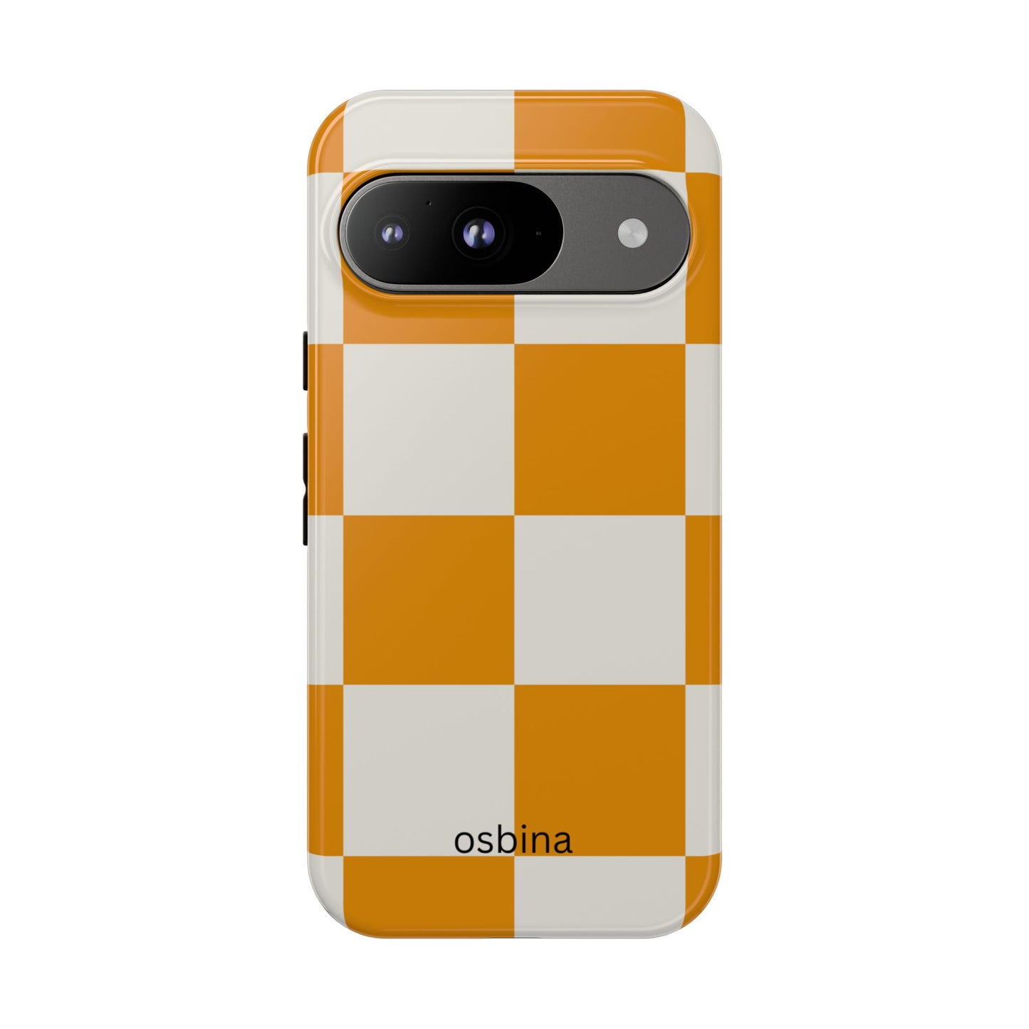 osbina | Check You Out — The Orange + White Check Case | The Season Collective