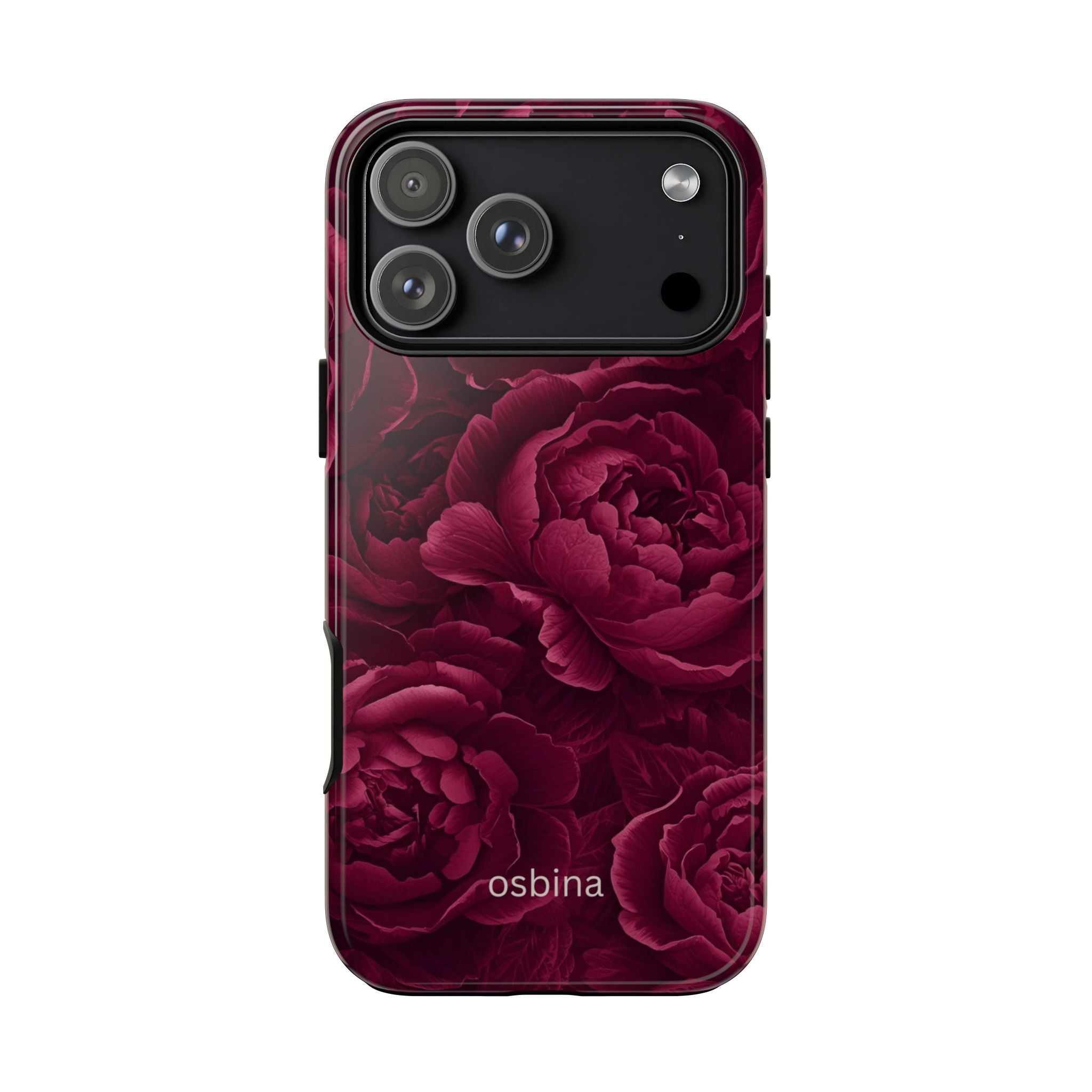 osbina | The Burgundy Peony Designer Case