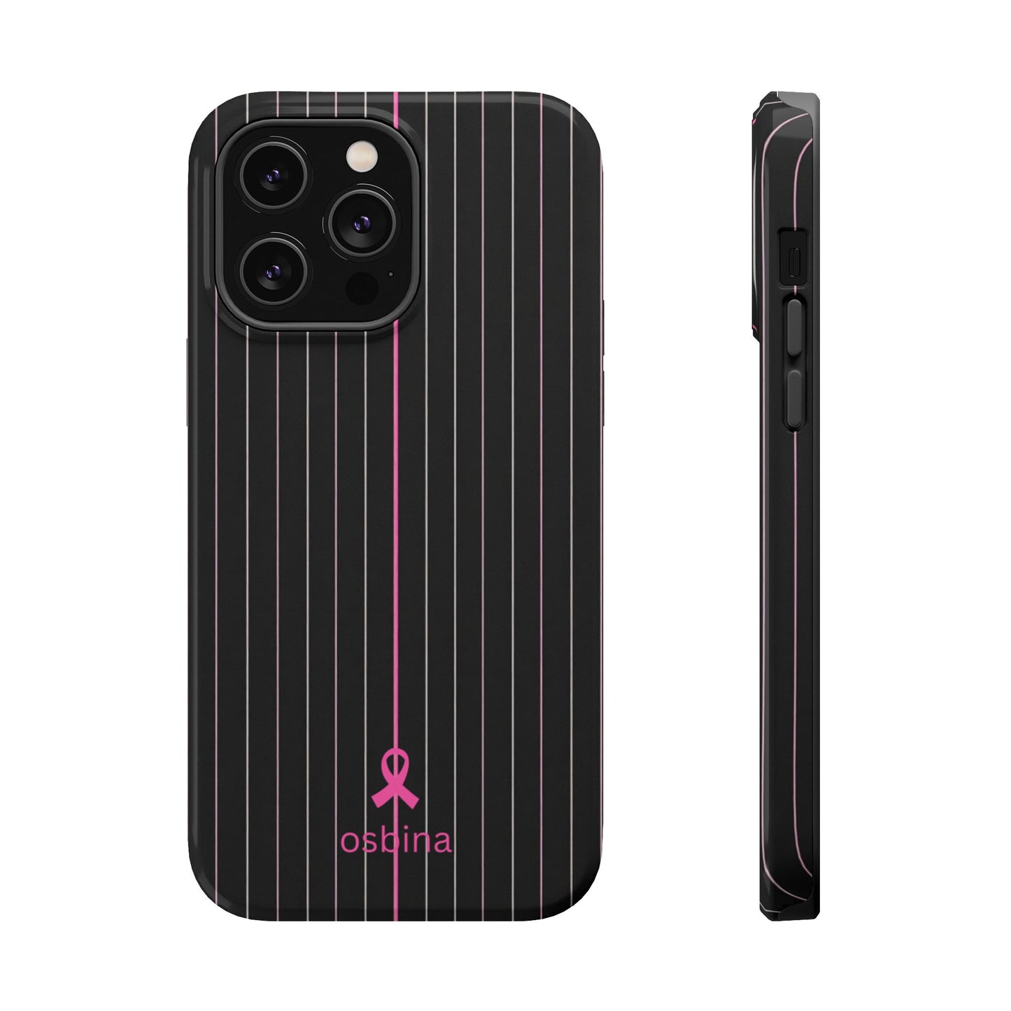 YAYOU The Pink Pinstripe Designer Case | osbina