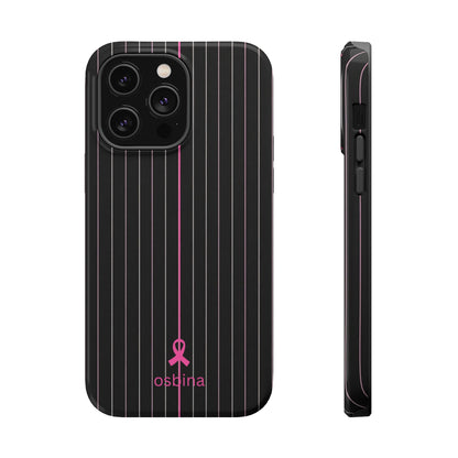 YAYOU The Pink Pinstripe Designer Case | osbina