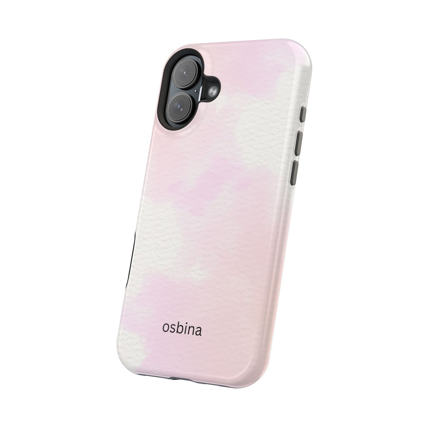 osbina | MagSafe compatible for iPhone | Pink Cotton Cloud Phone Case | Modern Muse Collection