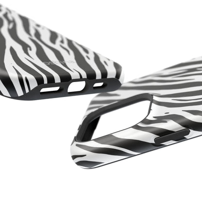 osbina | MagSafe Compatible for iPhone | The Bengal Bold Stripe Case in White + Black | The Season Collective