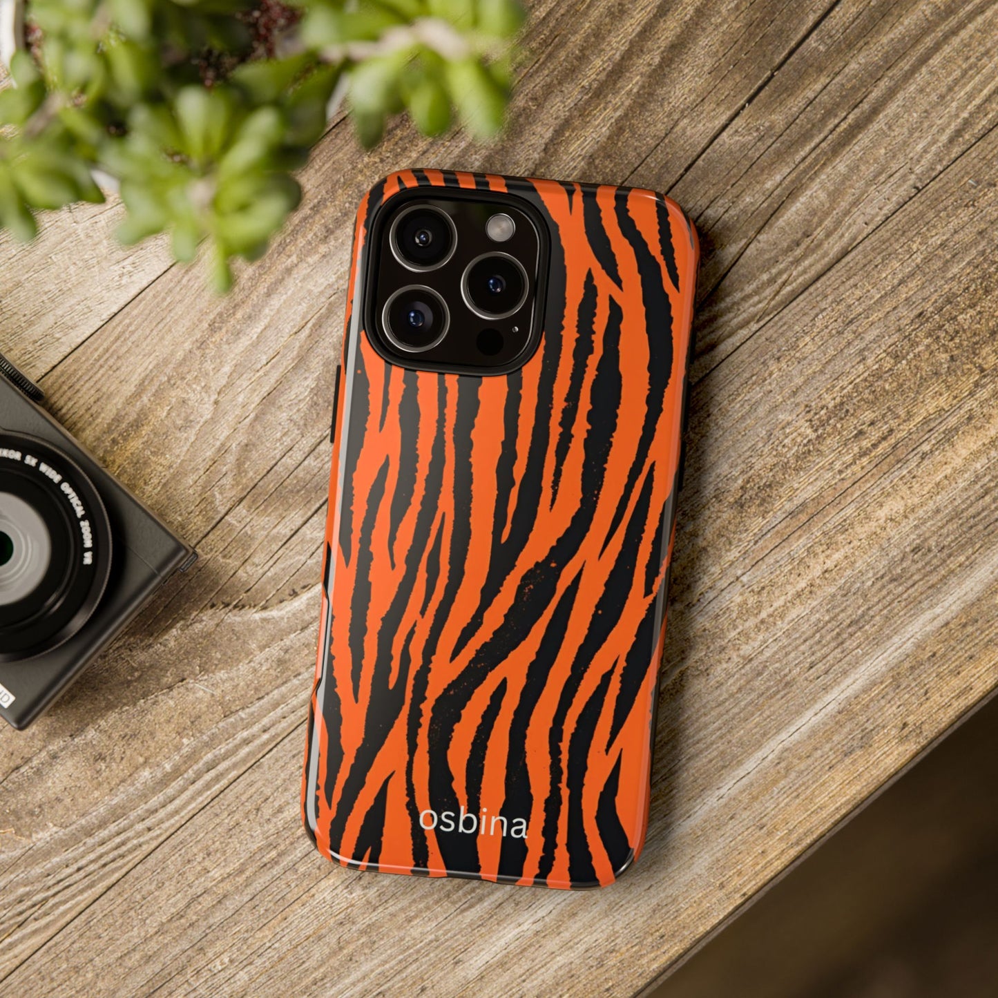 osbina | Tiger, But Make It Chic — The Bengal Stripe Case in Orange + Black | The Season Collective