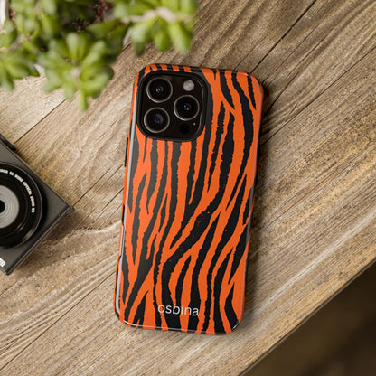 osbina | Tiger, But Make It Chic — The Bengal Stripe Case in Orange + Black | The Season Collective
