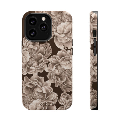 osbina | MagSafe for iPhone | Peony Espresso Designer Case
