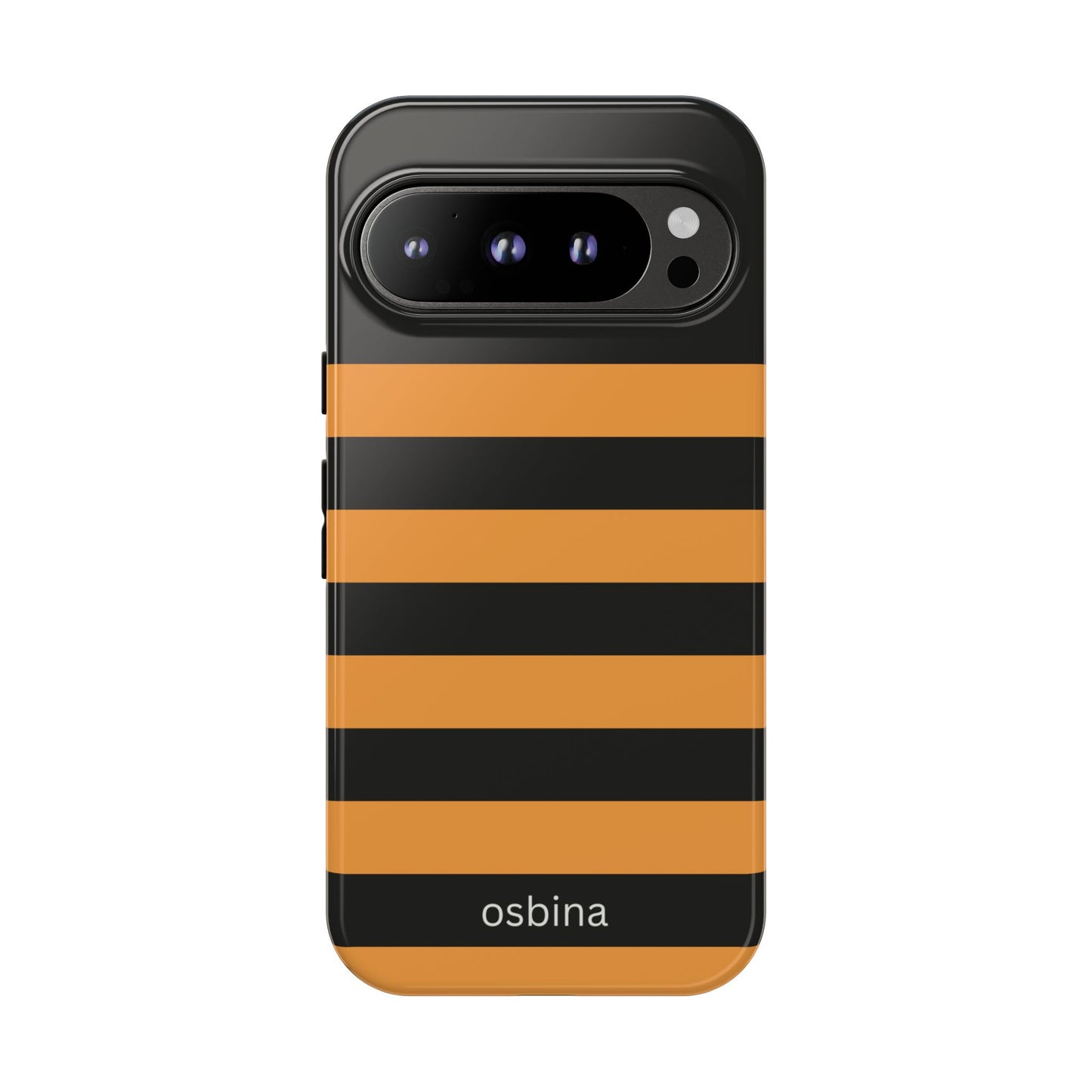 osbina | The Horizon Stripe Case in Black + Orange | The Season Collective