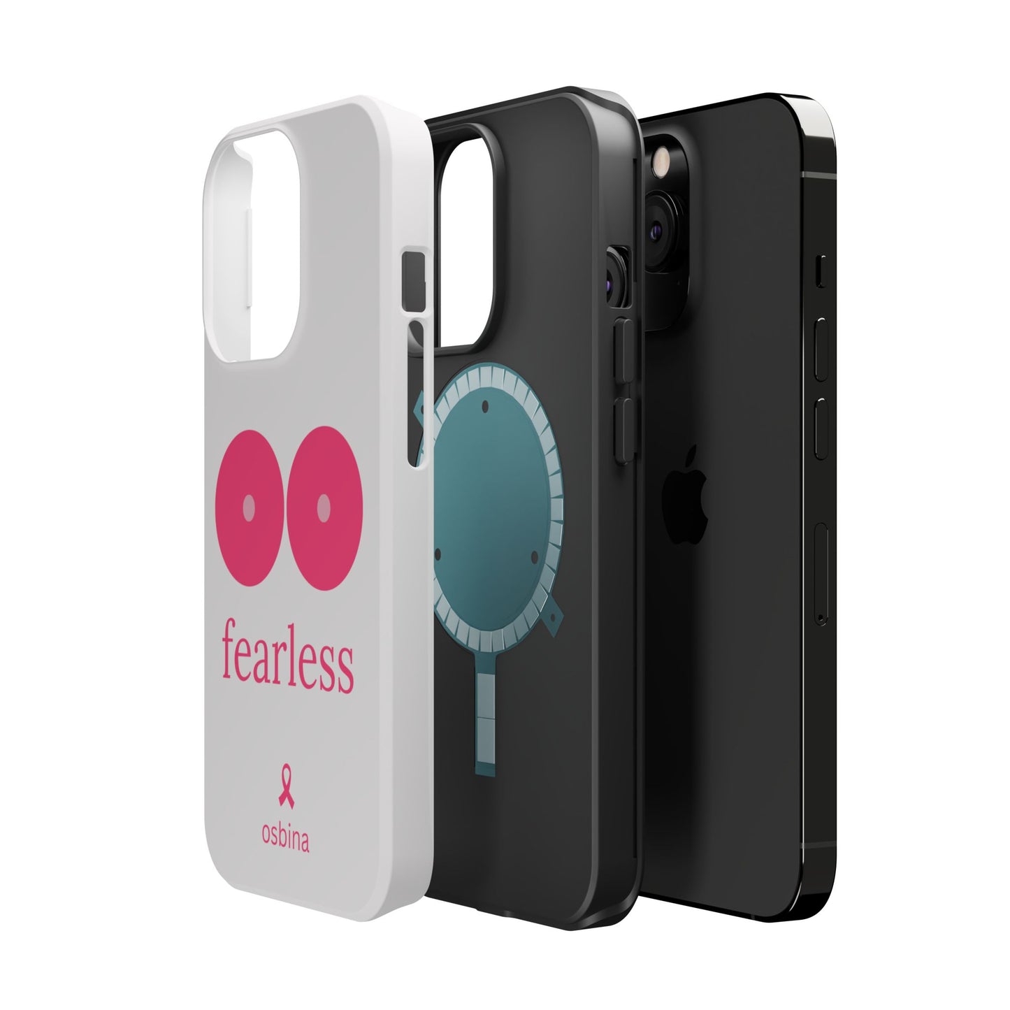 osbina |  MagSafe compatible for iPhone | Limited Edition The Fearless Tatas Case in Light Pink + Soft Pink + Hot Pink | The Pink October Collection | Inspired By