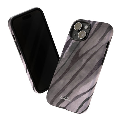 osbina | Stripes on Point — The Muted Gray + Black Tiger Case | The Season Collective