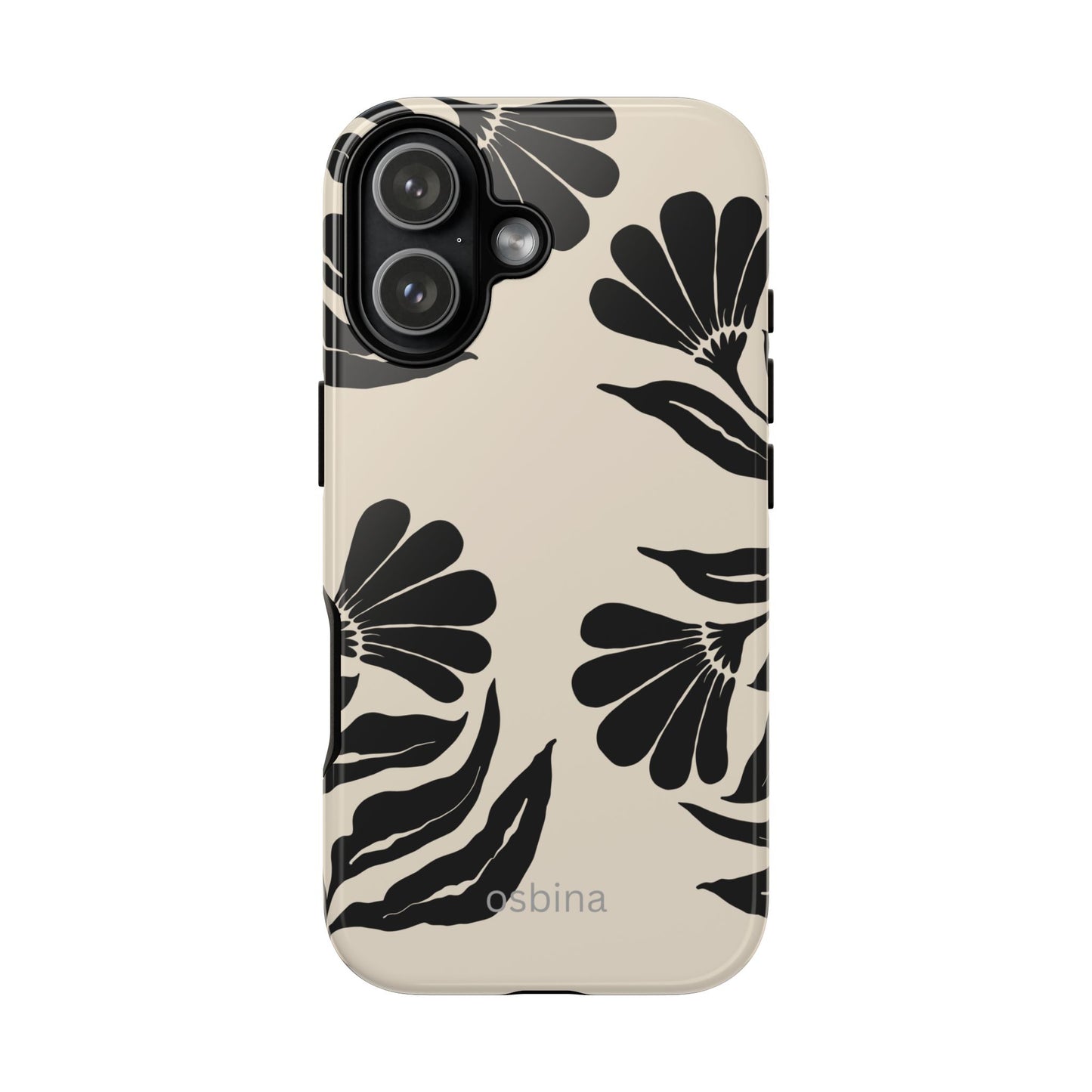 osbina | Obsidian Bloom Flower Phone Case | Modern Muse Collection