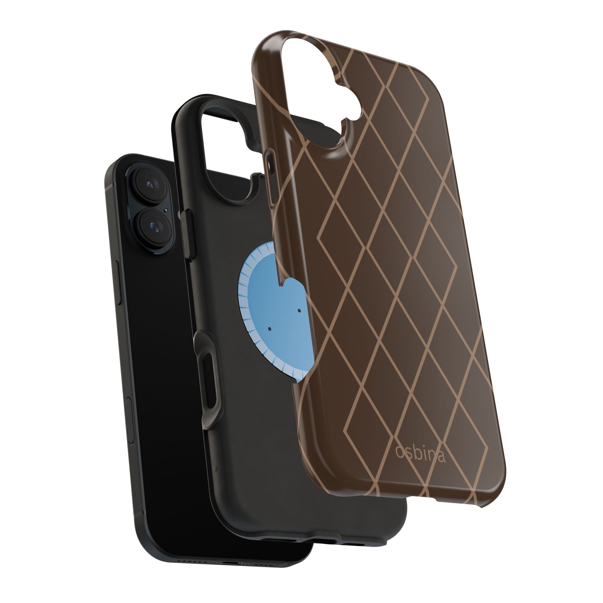 osbina | MagSafe for iPhone | Diamond Espresso Designer Case