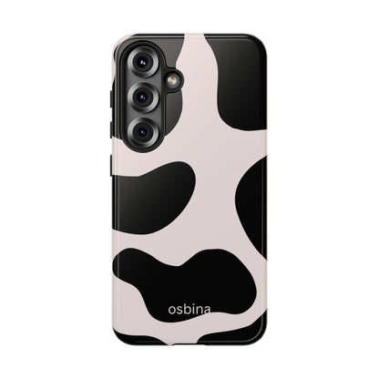 osbina | Prairie Chic Pink & Black Cow Print Phone Case | Modern Muse Collection