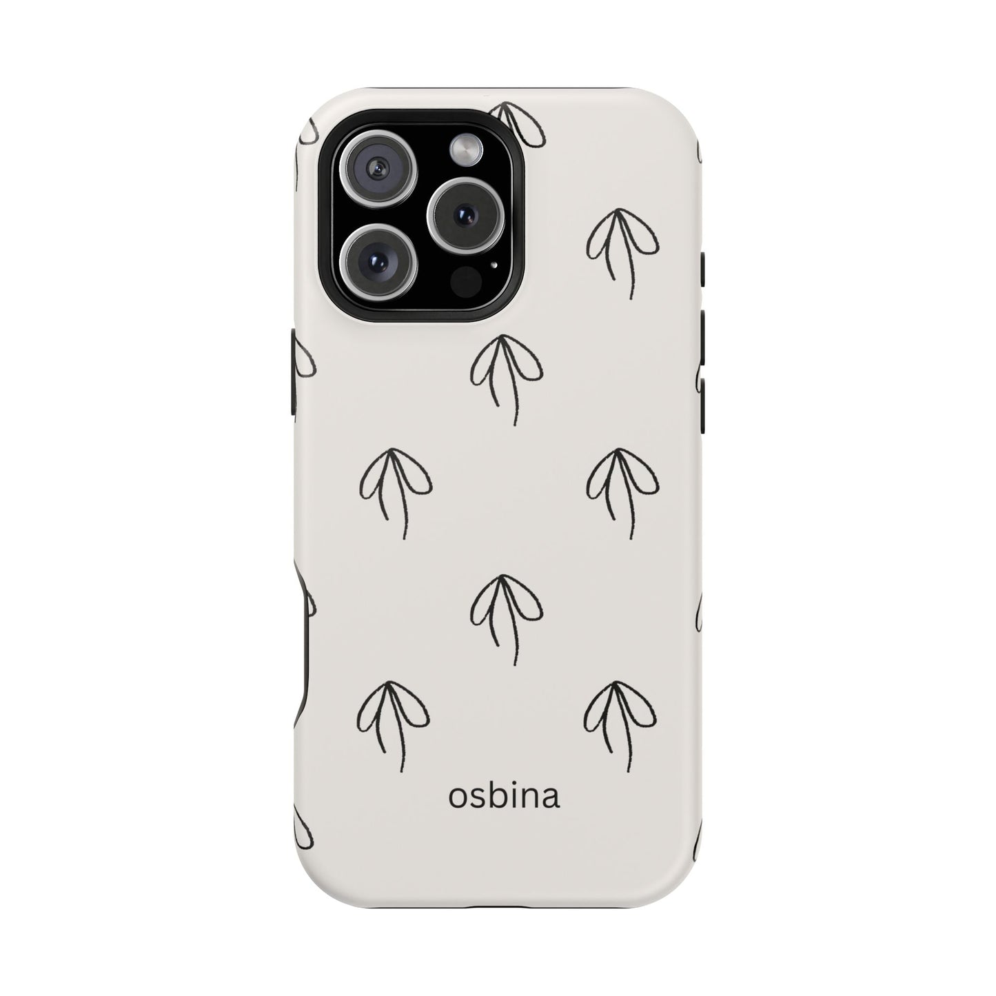 osbina | MagSafe compatible for iPhone | Linéa Flora Minimalistic Flower Phone Case | Modern Muse Collection