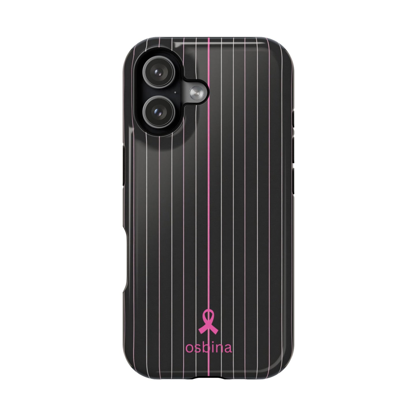 YAYOU MagSafe for iPhone | The Pink Pinstripe Designer Case | osbina
