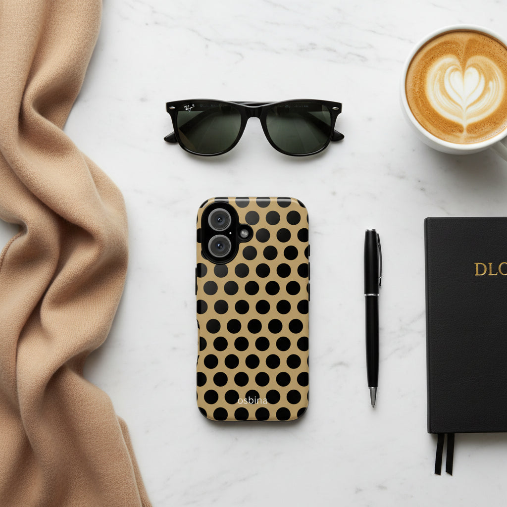 osbina | Camel Noir Dots, Designer Case
