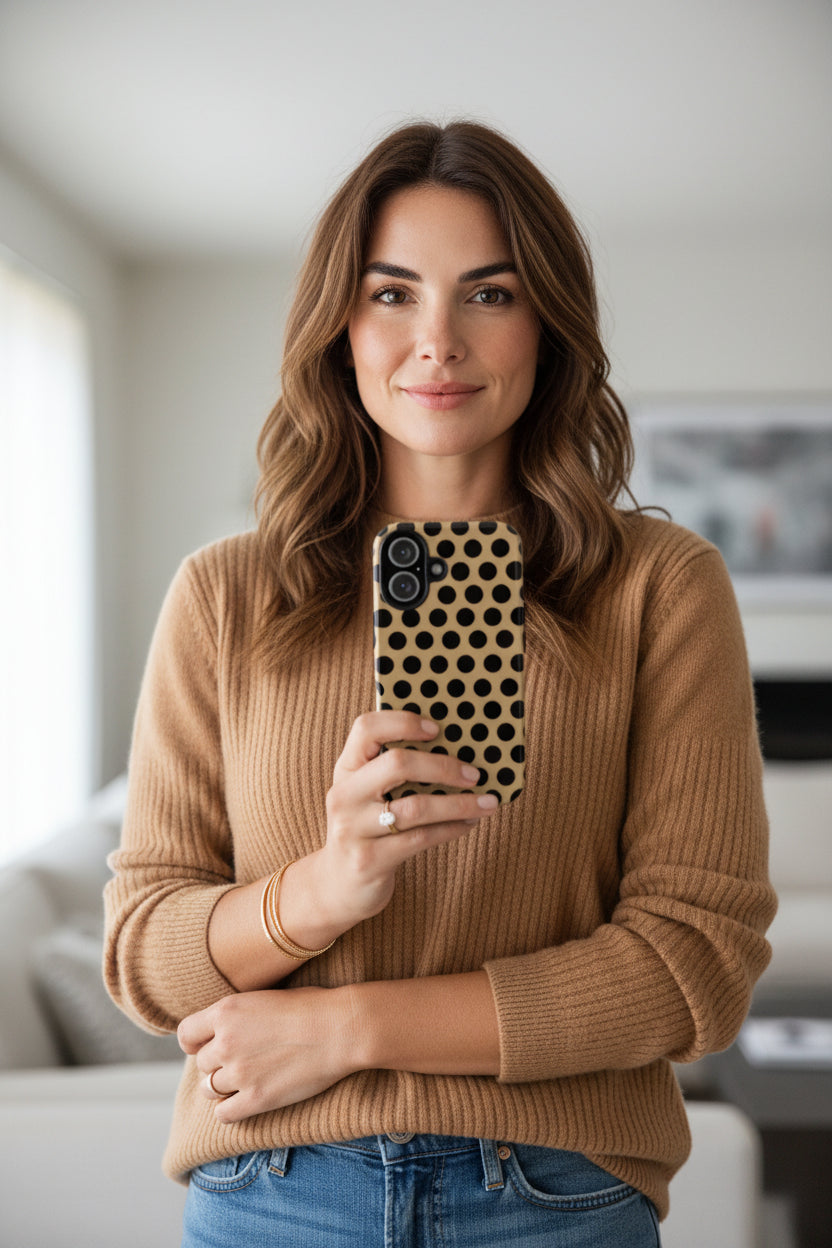 osbina | Camel Noir Dots, Designer Case