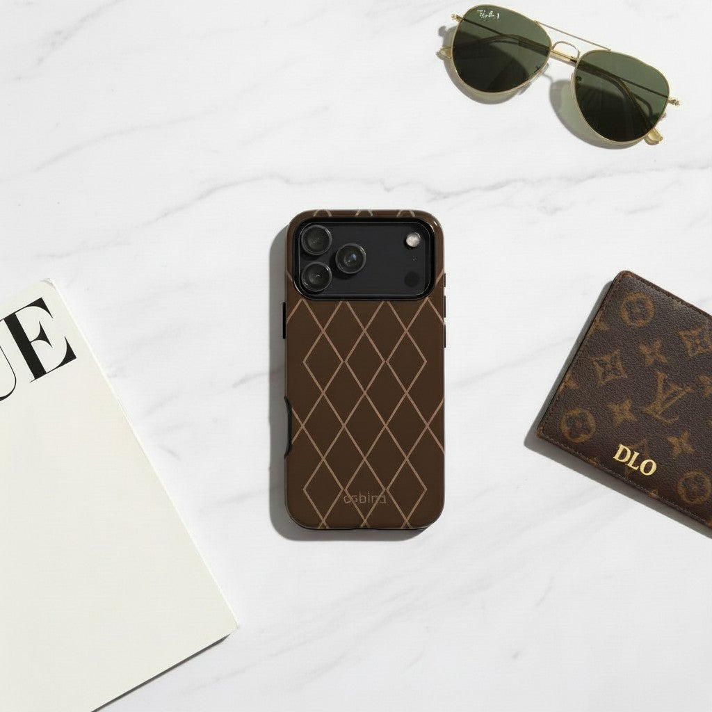 osbina | MagSafe for iPhone | Diamond Espresso Designer Case