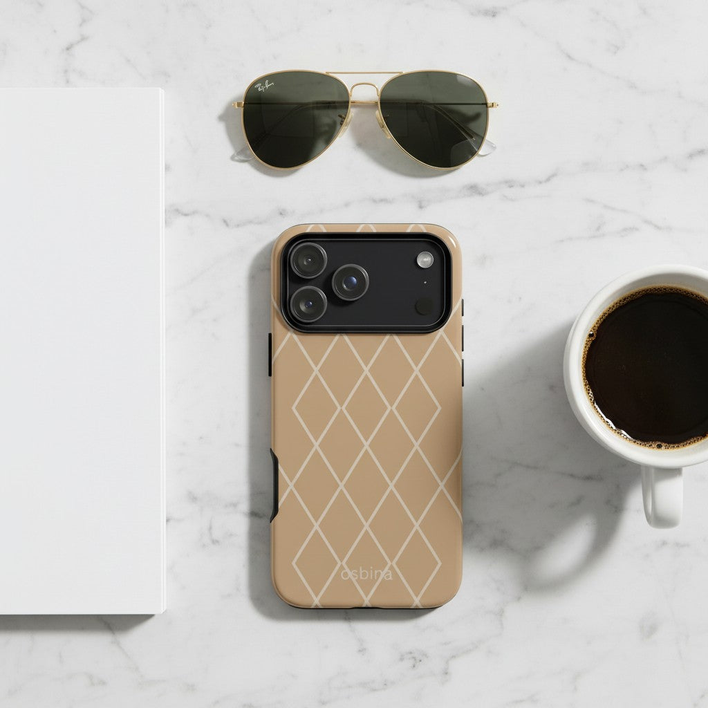 osbina | MagSafe for iPhone | Diamond Latte Designer Case