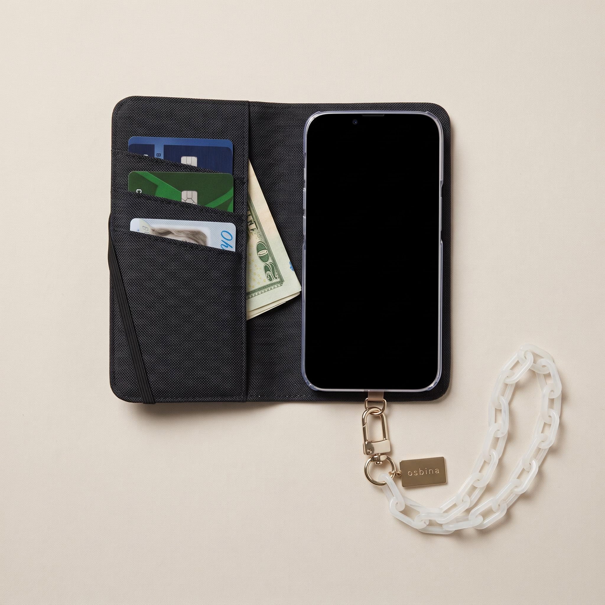 osbina | Wallet Flip Case for iPhone & Samsung | Oxblood Peony