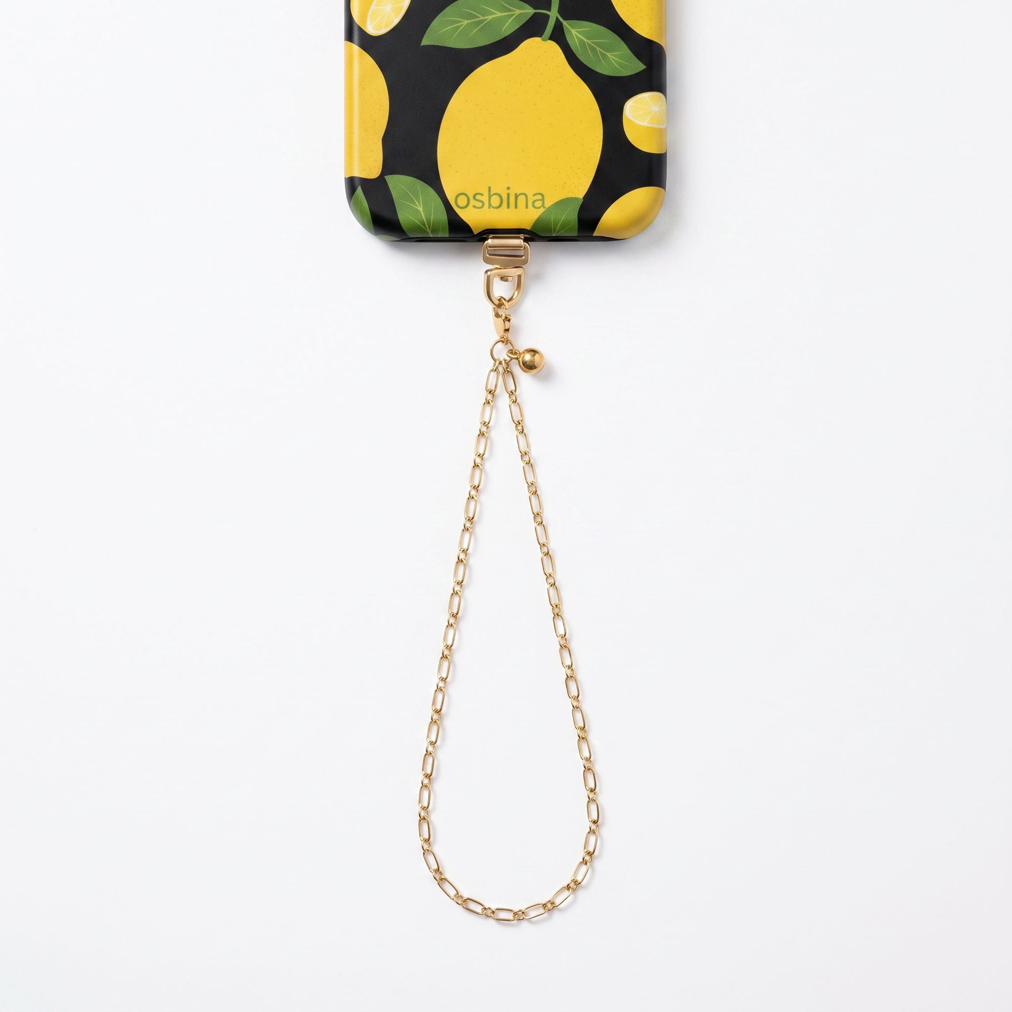 The Golden Drop - Gold Wrist Strap with Ball Charm
