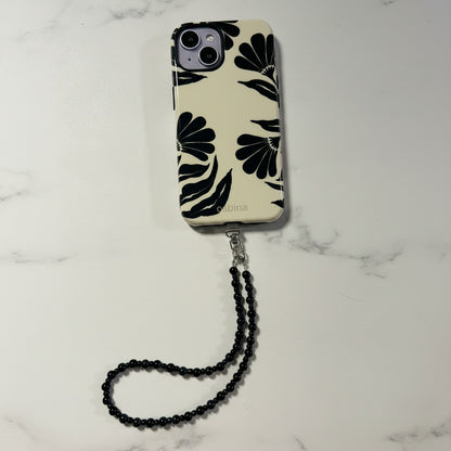 The Noir - Black Onyx Bead Wrist Strap