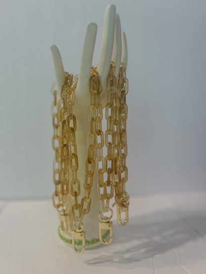 osbina Signature Resin Chain Wrist Straps