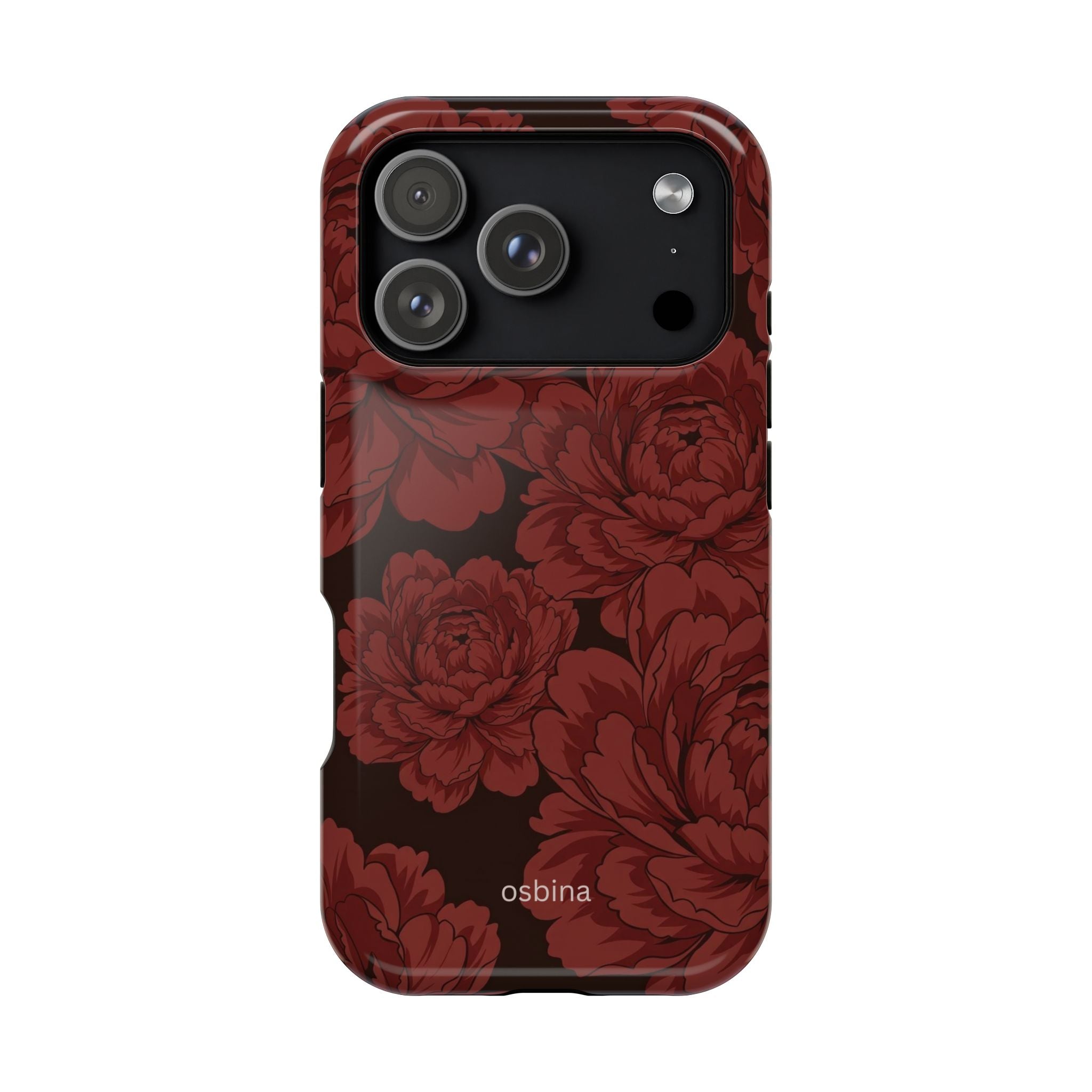 osbina | Oxblood Peony Designer Case