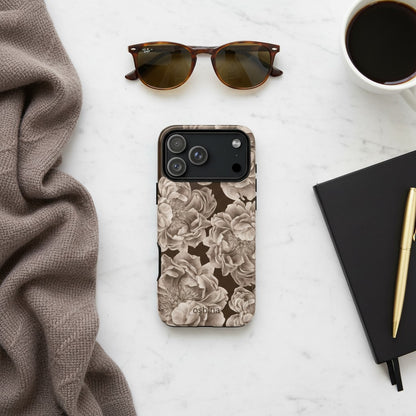 osbina | MagSafe for iPhone | Peony Espresso Designer Case