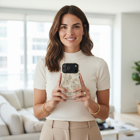 osbina | Peony Sand Designer Case