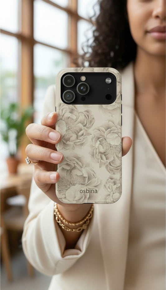 osbina | Peony Sand Designer Case