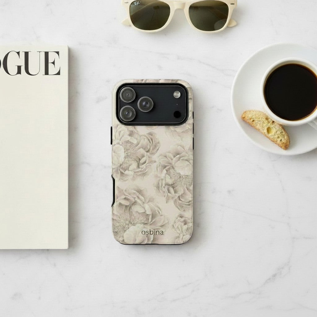 osbina | MagSafe for iPhone | Peony Sand Designer Case