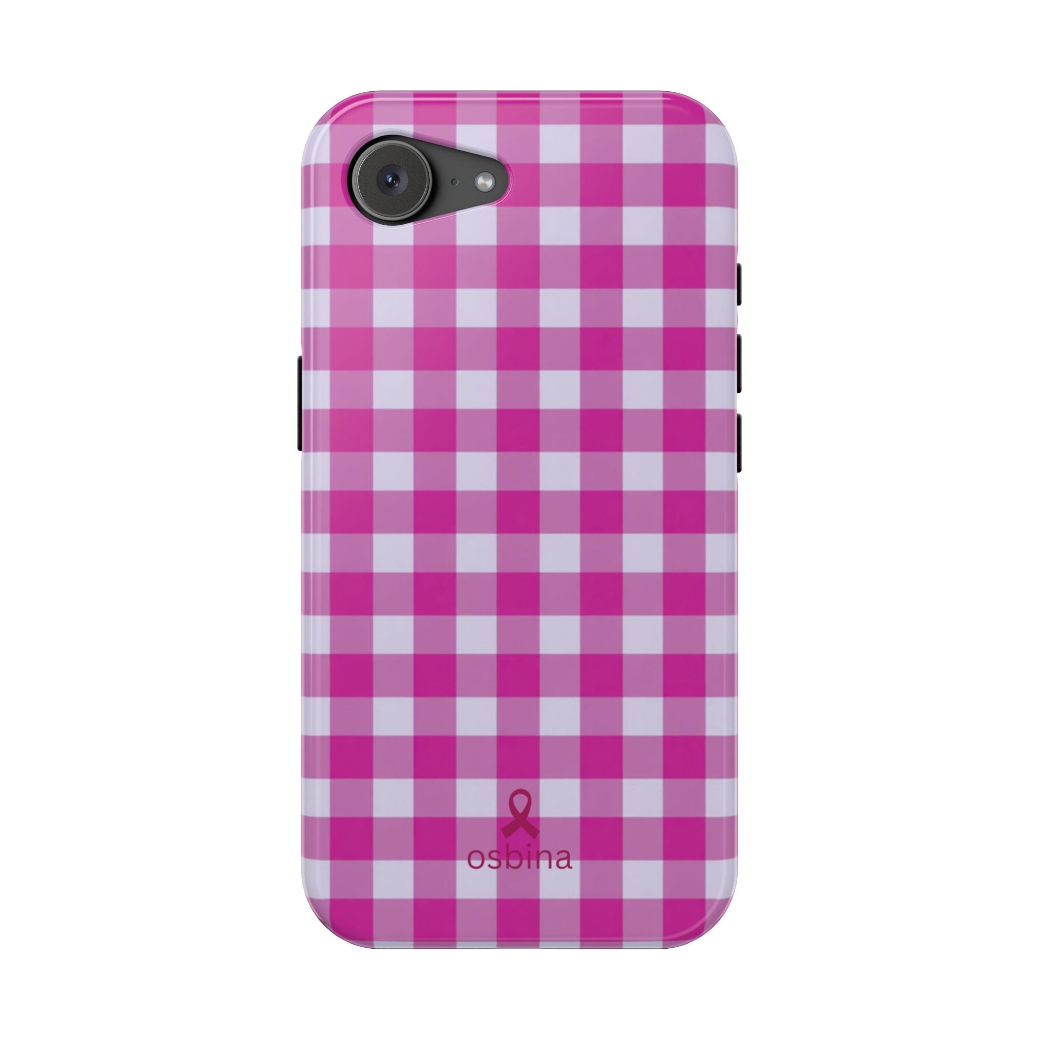 YAYOU MagSafe for iPhone | The Pink Gingham Designer Case | osbina