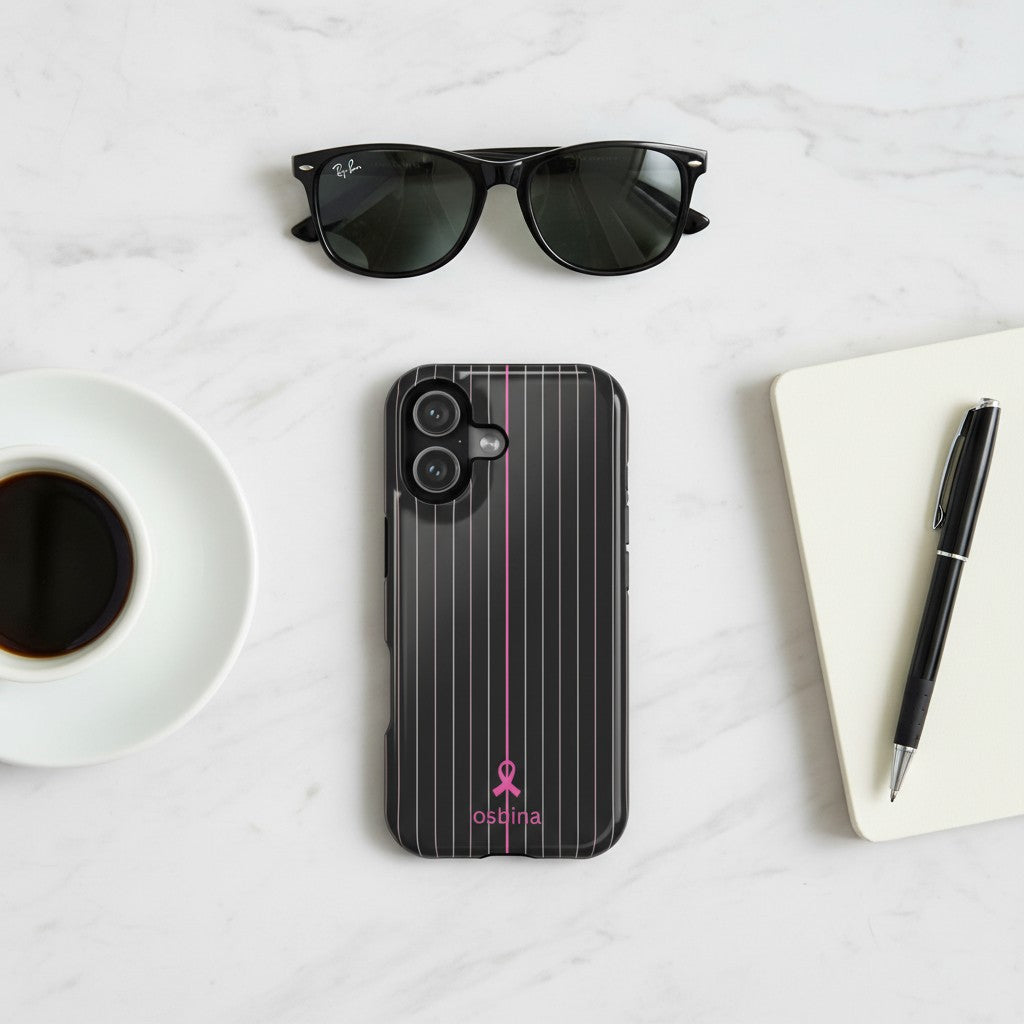 YAYOU The Pink Pinstripe Designer Case | osbina