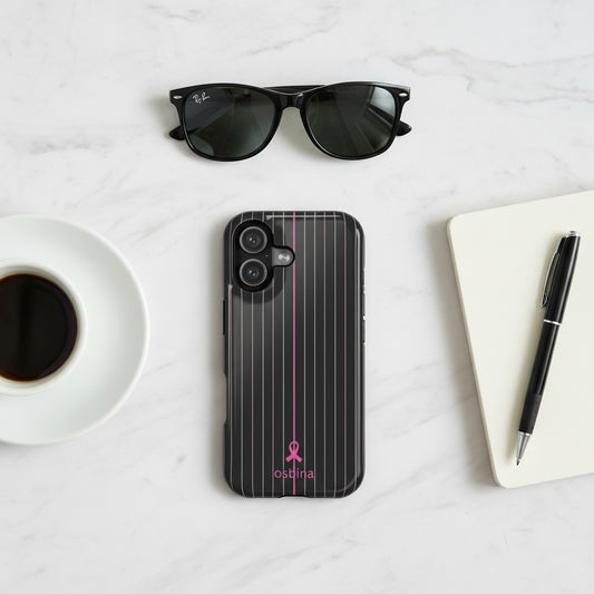 YAYOU The Pink Pinstripe Designer Case | osbina